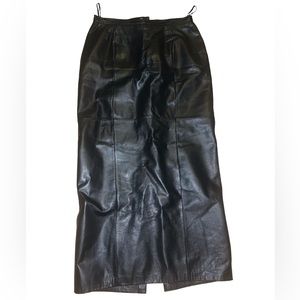 Danier genuine leather maxi skirt